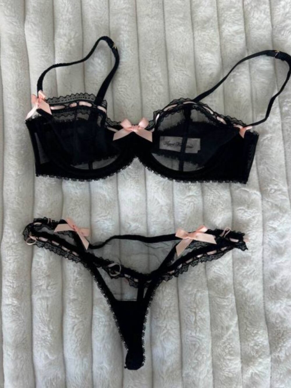 Agent Provocateur lingerie set - Beautiful and feminine.